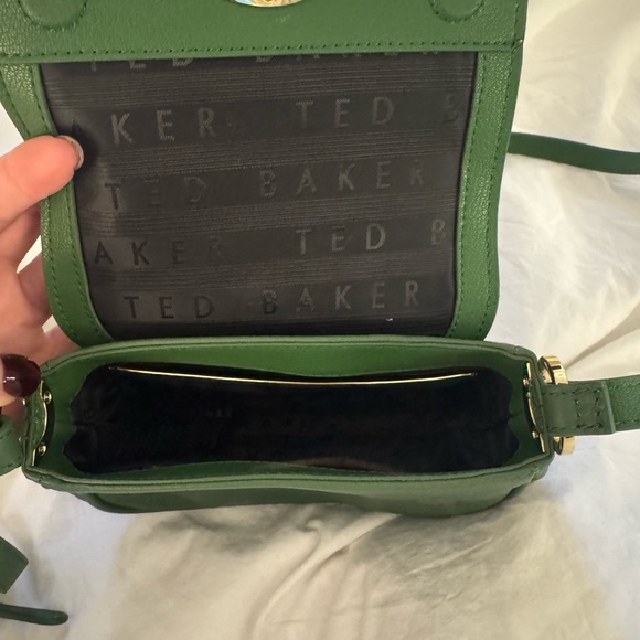 Ted Baker Green Crossbody Bag with Gold Ring Accent - Picture 4 of 6